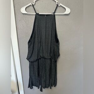 Black Leopard Romper